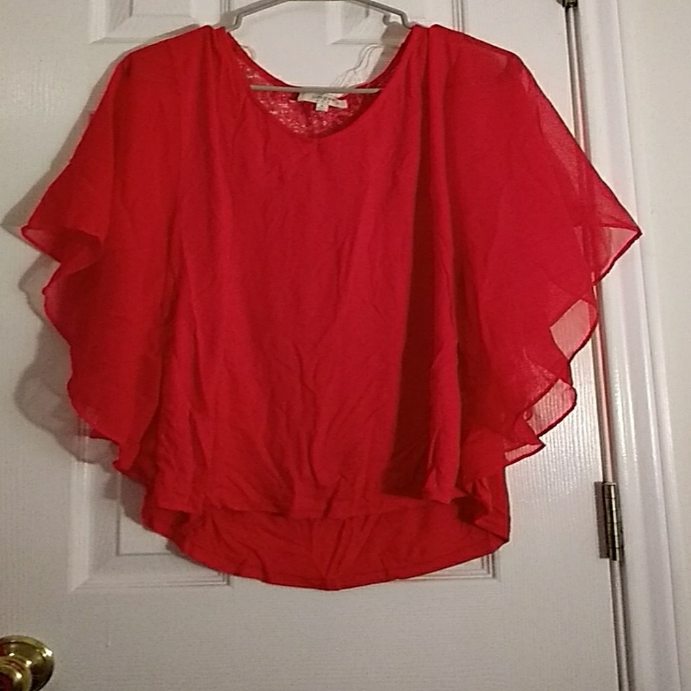 Coral blouse